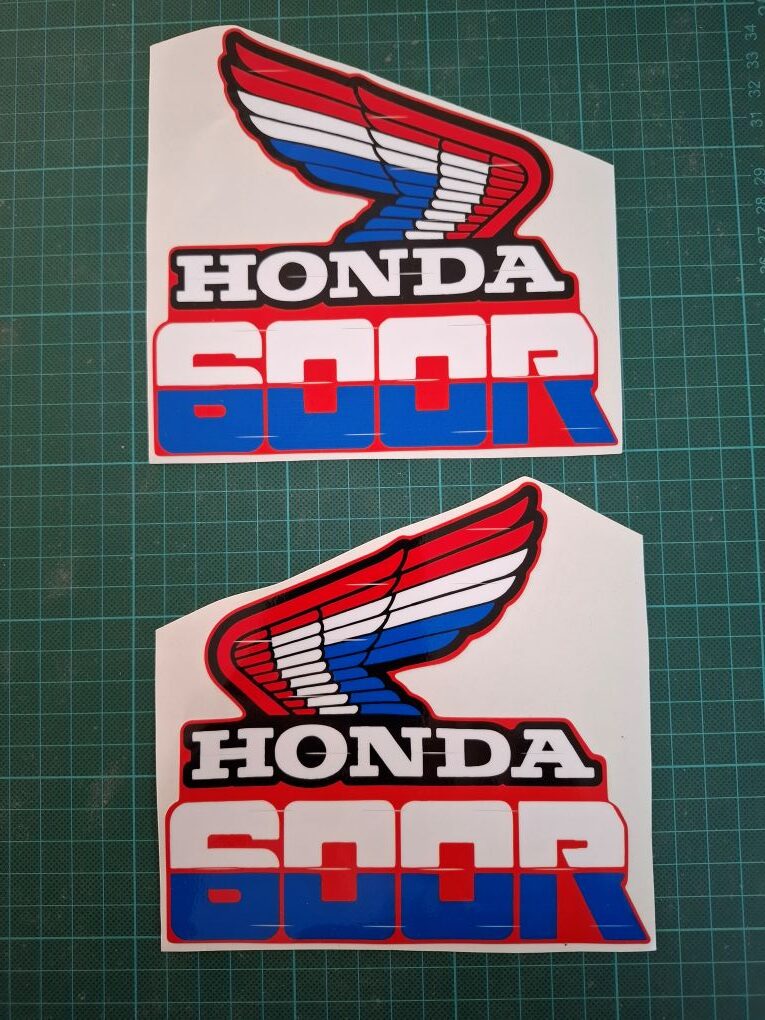 XR 600 1985 tankstickers